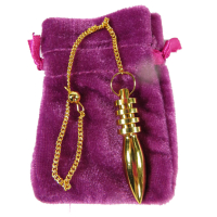 Präzisions Pendel aus Messing vergoldet ca. 5 cm