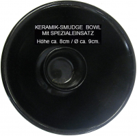 Keramik Räucherkelch für stehendes Räucherwerk Magic Pentagram 4-tlg Set