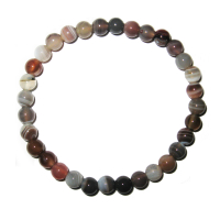 Botwana Achat 6mm Kugelarmband Edelsteinarmband