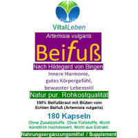 Beifuß echter Beifuss FLAVONOIDE & BITTERSTOFFE 720 (4x180) Kapseln. Vital im Alltag, natürliche Balance, innere Harmonie, gutes Körpergefühl, bewusster Lebensstil. 100% NATUR pur - OHNE Zusatzstoffe.
