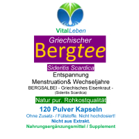 Griechischer Bergtee Berg-Salbei 120 KAPSELN - Kreta-Diät - Balsam für die Seele. NATUR pur [ohne ZUSATZSTOFFE].