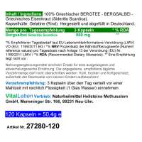 Griechischer Bergtee Berg-Salbei 120 KAPSELN - Kreta-Diät - Balsam für die Seele. NATUR pur [ohne ZUSATZSTOFFE].