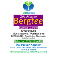 Griechischer Bergtee Berg-Salbei 360 Pulver Kapseln