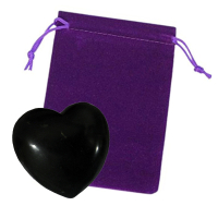 Schungit Shungit HERZ Stein ca.45mm Edelsteinherz für Liebe & Treue