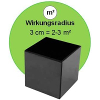 Schungit Shungit Würfel 3cm Energie SET + Täschchen 3-tlg SET