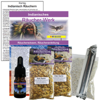 Palo Santo Holz ätherisches Öl & 2x60m Holz Granulat 8 teiliges Set