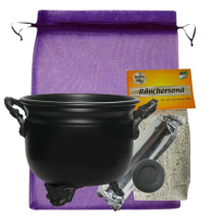 Räuchergefäß Räucherschale Hexenkessel zum räuchern für Rauhnächte 5-tlg Räucherset mit Räucherzubehör.