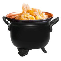 Hexenkessel Räuchergefäß Räucherschale 6-tlg Räucherset zum räuchern mit Al Hojari Weihrauch & Räucherzubehör.