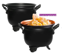 Hexenkessel Räuchergefäß Räucherschale 6-tlg Räucherset Starterset zum räuchern mit Räucherzubehör.