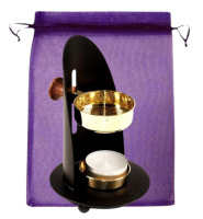 Räucherstövchen Weihrauchbrenner Räuchergefäß zum räuchern 4-tlg Räucherset mit Räucherzubehör.