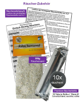 Hexenkessel Gusseisen Weihrauchbrenner & Räuchergefäß in EINEM 7-tlg Räucherset zum räuchern für Räucherstäbchen & Räucherwerk.