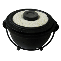 Hexenkessel Gusseisen Weihrauchbrenner & Räuchergefäß in EINEM für Halloween & Rauhnächte zum räuchern für Räucherstäbchen & Räucherwerk.