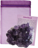 AMETHYST Edelstein Schmuckstein Chakrastein (7.Chakra) Wasserstein für Edelsteinwasser 1x Kristall Stücke ca. 6-7cm