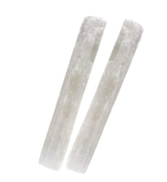 SELENIT Kristall Stab 2x Healing Sticks 10cm Anti-Stress Kristallstücke für Meditation, Ruhe, Entspannung.