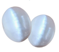 SELENIT Kristall Energie Set 2x Chakra Linsen ca. 6cm für Meditation, Ruhe, Entspannung.