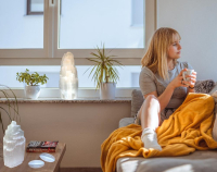 SELENIT Kristall Turm Healing Tower 8cm. Negative Energie absaugen & Stimmungsaufheller für positive Lebensenergie.