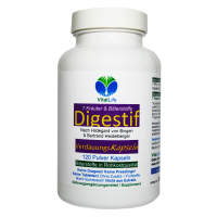 Bitterstoffe 7 Kräuter DIGESTIF 120 Kapseln - Appetitanregend, verdauungsfördernd ►Fettstoffwechsel, Leber, Galle, Durchblutung.