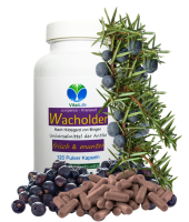 WACHOLDERBEEREN 120 Kapseln Wacholder PUR Verdauungskapseln VERDAUUNG Blähungen VÖLLEGEFÜHLE Sodbrennen NIEREN Harnwege. 100% NATUR pur [Ohne ZUSATZSTOFFE]