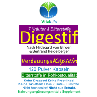 DIGESTIF 7 Kräuter & Bitterstoffe 480 Kapseln
