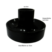 Räuchergefäß Smudge Holder schwarz + Sage weißer Salbei 5-tlg Räucherset