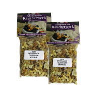 Allgäuer Rauhnacht 10-tlg Räucherset mit Heimischen Kräutern + Weihrauch, Myrrhe + Zubehör