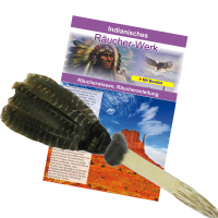 Räucherfächer Handarbeit (ca.50-55cm) braun für indianische & schamanische Räucherung