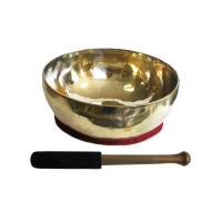 Sangha Gold Therapie Klangschale ca. 500-600g + Klöppel & Zubehör