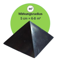 Schungit Pyramide 5cm & 2x Rosenqarz Schutzsteine 5-tlg Set für Homeoffice, Schreibtisch, Computer