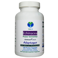 ECHINACEA purpurea 120 Kapseln PURPUR SONNENHUT ImmunFitKraut & Nerven ADAPTOGEN. 100% Natur pur. OHNE ZUSATZSTOFFE.