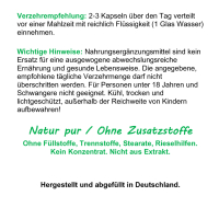 SELLERIE 360 Kapseln - BLUT Magen LEBER Darm NIEREN Blase VERDAUUNG - 100% NATUR pur. OHNE ZUSATZSTOFFE.