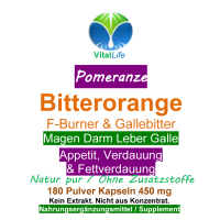 Bitterorange F-Burner & Gallebitter 720 Pulver Kapseln
