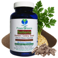 Selleriesamen 180 Pulver Kapseln Celery Seed reine Sellerie Samen nach Hildegard von Bingen. 100% NATUR pur. OHNE ZUSAZSTOFFE.