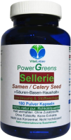 Selleriesamen Celery Seed 180 Pulver Kapseln reine Sellerie Samen nach Hildegard von Bingen. 100% NATUR pur. OHNE ZUSAZSTOFFE. OHNE FÜLLSTOFFE.