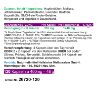 BERUHIGUNG Pur 120 Kapseln Anti Stress KRÄUTER für innere RUHE & ENTSPANNUNG. Natürliches BERUHIGUNGSMITTEL - ohne ZUSATZSTOFFE!