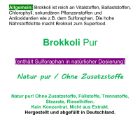 Brokkoli Broccoli 720 Kapseln Ohne Zusatzstoffe Natur Pur