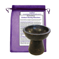 Räucherkelch Naturstein braun ca. 8cm