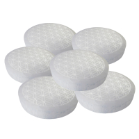 SELENIT Stein 6x Platte Ladeplatte Untersetzer 8cm Ø BLUME des LEBENS [8-tlg Set] mit Täschchen & Beschreibung.