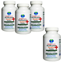SuperKombi Kurkuma, Ingwer + Pfeffer 720 (4x180) Pulver Kapseln