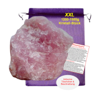 ROSENQUARZ Stein [Computerstein] 1200-1500g Heilstein SCHUTZSTEIN Kristall Naturstein Edelstein Auraschutz & Strahlenschutz gegen negative Energie [Energetische Hausreinigung]