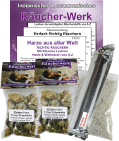 ZIRBENHARZ zum räuchern 6-tlg SET 2x50ml Harz der Tiroler Zirbe Zirbenkiefer reines ZIRBENHOLZHARZ [Waldweihrauch] Räucherwerk für Hausreinigung und Rauhnächte.