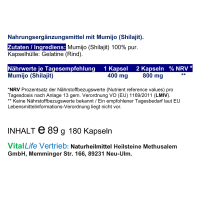 Hier bekommst Du bestes Mumijo und zwar 1:1 zu 100 Prozent Natur PUR! Kein künstlich hochdosiertes Extrakt oder Konzentrat. Genau so, wie es die Menschen seit Jahrhunderten lieben. Handgeerntet, sonnengetrocknet, ca. 12% Huminsäuren, 5% Fulvinsäure.