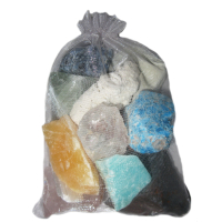 Edelsteinwasser Mineralien & Spurenelemente 5-tlg Set Wassersteine + 1 Liter Krug