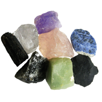 Edelsteinwasser zur Unterstützung beim Rauchen aufhören ENDLICH NICHTRAUCHER 5-tlg Set Wassersteine + 0,5 Liter Krug