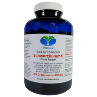 Schwarzkümmelöl 360 Kapseln PREMIUM Schwarzkümmel Öl [Nigella sativa kaltgepresst] aus Ägypten Gold der Pharaonen.