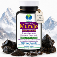 SHILAJIT reines MUMIJO 720 (4x180) Kapseln AYURVEDA GOLD DER BERGE. NATUR pur KEIN Extrakt NICHT hochdosiert OHNE Zusatzstoffe.
