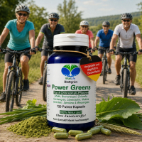 Green Power Greens 8x Chlorophyll Supergreens 120 Pulver Kapseln Alfalfa Brennnessel Chlorella Gerstengras Löwenzahn Matcha Spirulina Weizengras. Natur pur. Ohne Zusatzstoffe.