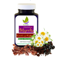 Myrrhe, Kamille und Kaffeekohle 120 Pulver Kapseln