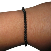 Turmalin schwarz 4mm Kugelarmband Edelsteinarmband