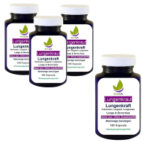 LUNGENKRAUT Pur 720 Kapseln Lungenkraft - Lunge & Atemwege NATÜRLICH verwöhnen [OHNE ZUSATZSTOFFE]