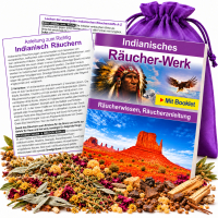 Beifuß zum räuchern 6x Präriebeifuß 10-12cm Wüstenbeifuß 9-TLG Räucherset, Booklet, Beschreibung.
